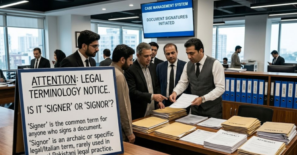 Signer or Signor: What’s the Correct Word?