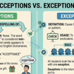 Acceptations vs Exceptions: Key Differences Explained