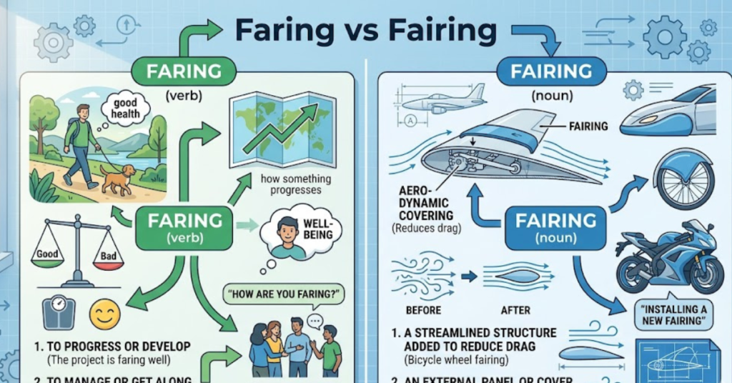 Faring vs Fairing: Meaning, Differences & Examples