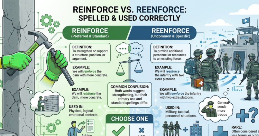 Reinforce vs Reenforce: Which Is Correct?