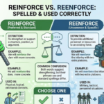 Reinforce vs Reenforce: Which Is Correct?
