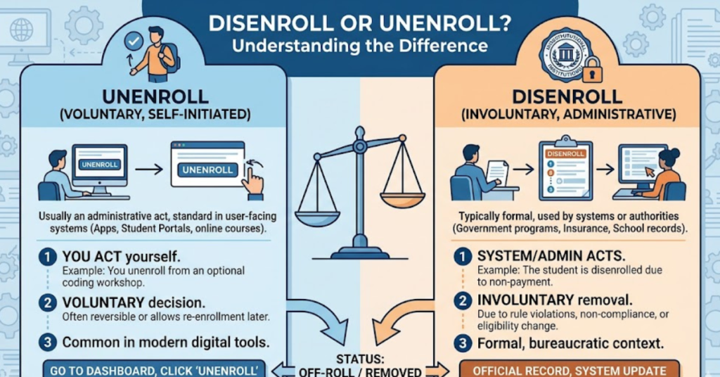 Disenroll or Unenroll: Which Word Is Correct?