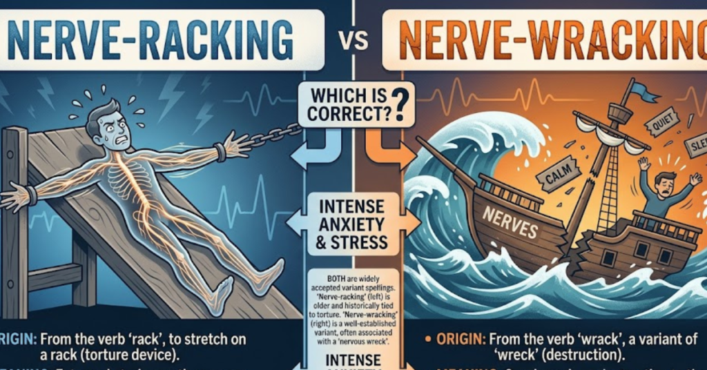Nerve Racking or Nerve Wracking Explained