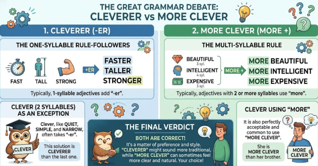 Cleverer vs More Clever: Which Is Correct?