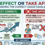 Take Effect or Take Affect? Correct Usage Guide