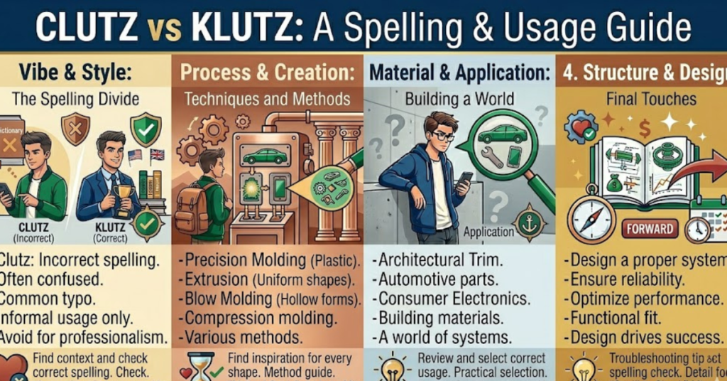 Clutz or Klutz: Correct Spelling and Meaning