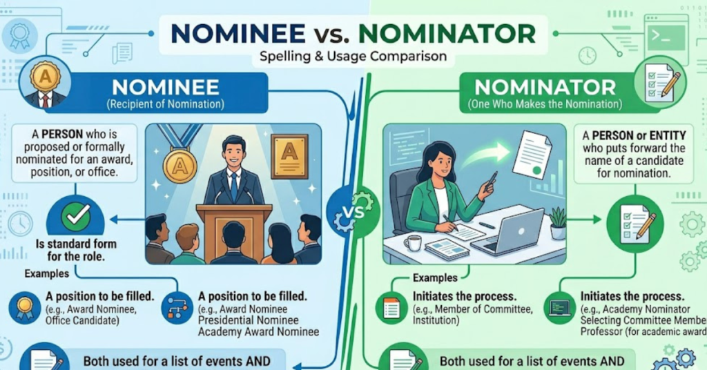 Nominee vs Nominator: Meaning and Key Differences