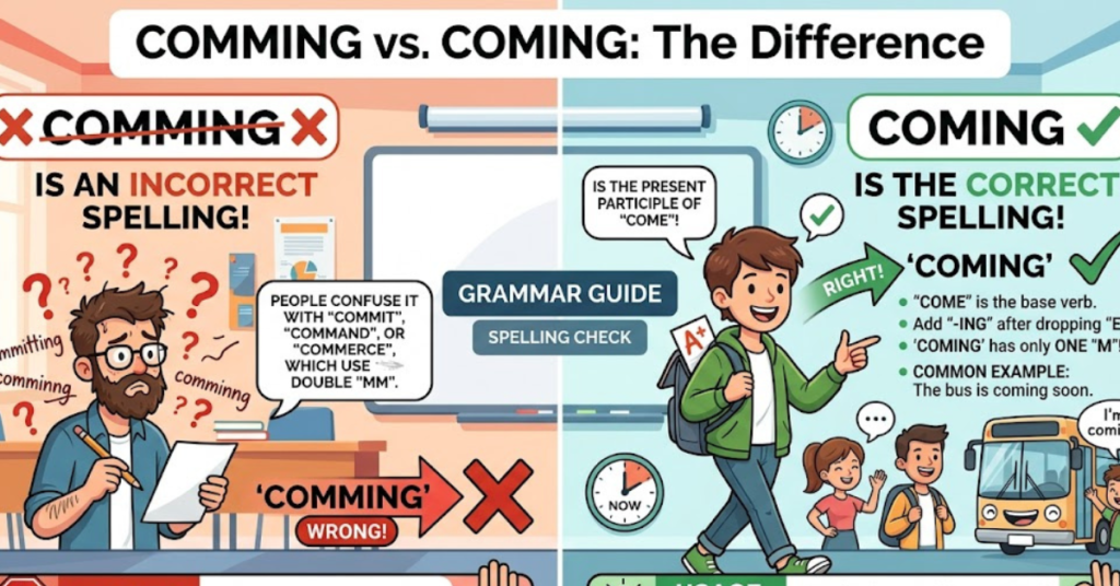 Comming or Coming: Correct Spelling and Meaning Explained
