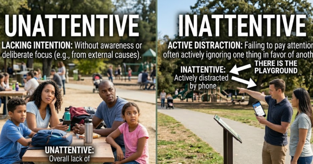 Unattentive or Inattentive: Correct Word & Meaning