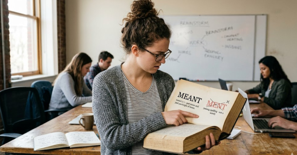 Meant or Ment: Correct Spelling Explained