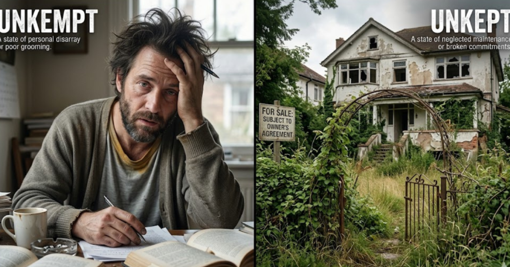 Unkempt vs Unkept: What’s the Real Difference?
