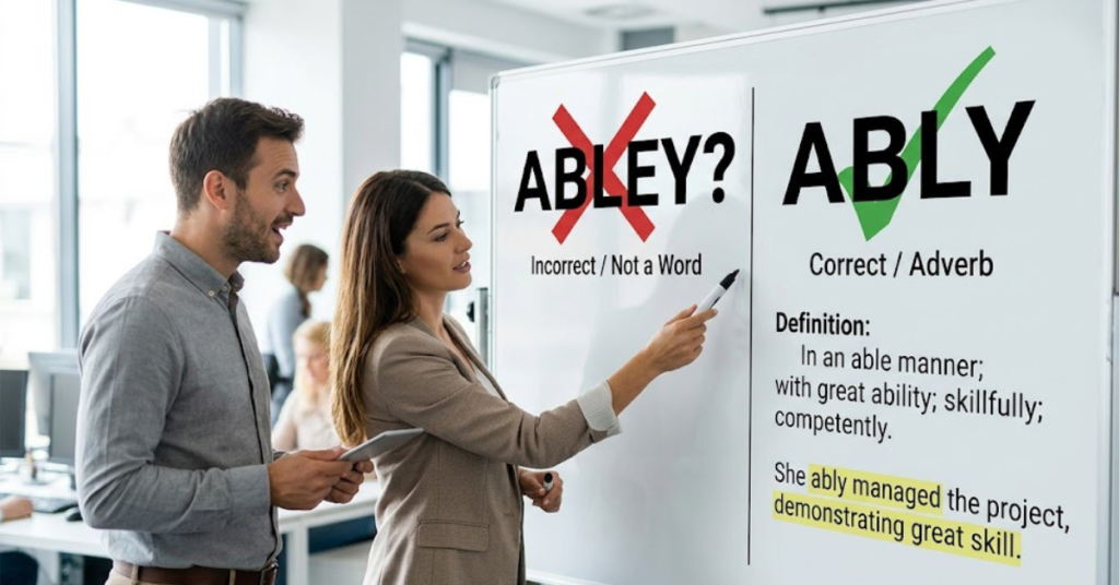 Abley or Ably: Correct Spelling, Meaning & Usage Guide