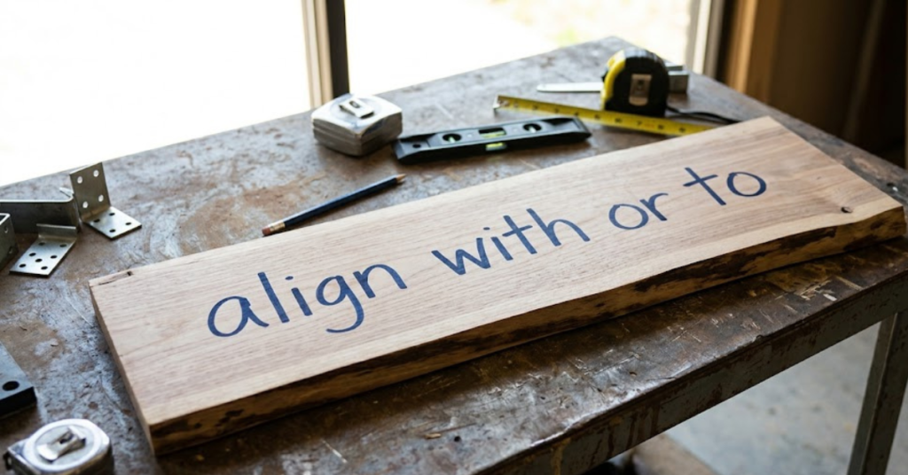 Align With or To: Which One Should You Use?