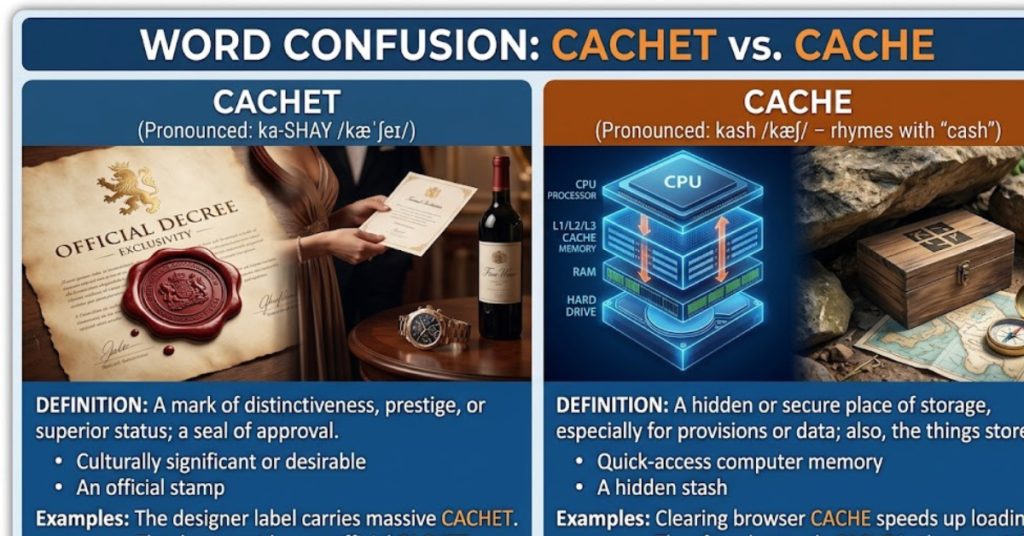 Cachet vs Cache: Understanding the Key Difference