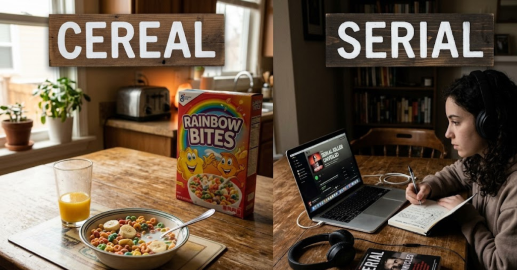 Cereal vs Serial: Meaning, Pronunciation, and Usage