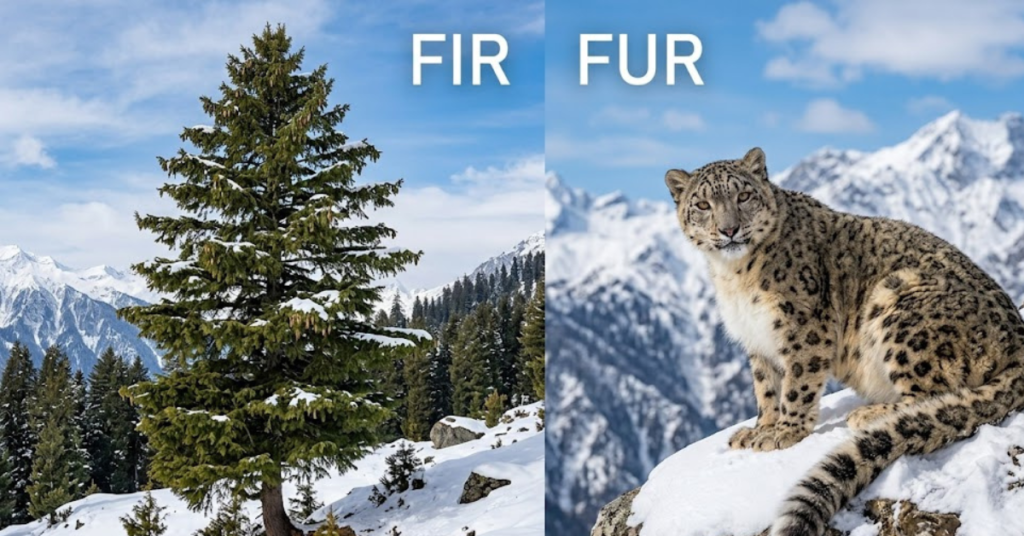 Fir vs Fur: Meaning, Difference, and Correct Usage